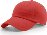Richardson R65S Relaxed Twill Snapback Caps - Red - Red / OSFM