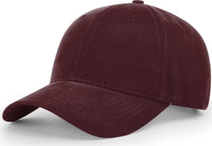 Richardson R75S Casual Twill Snapback Caps - Maroon - Maroon / OSFM