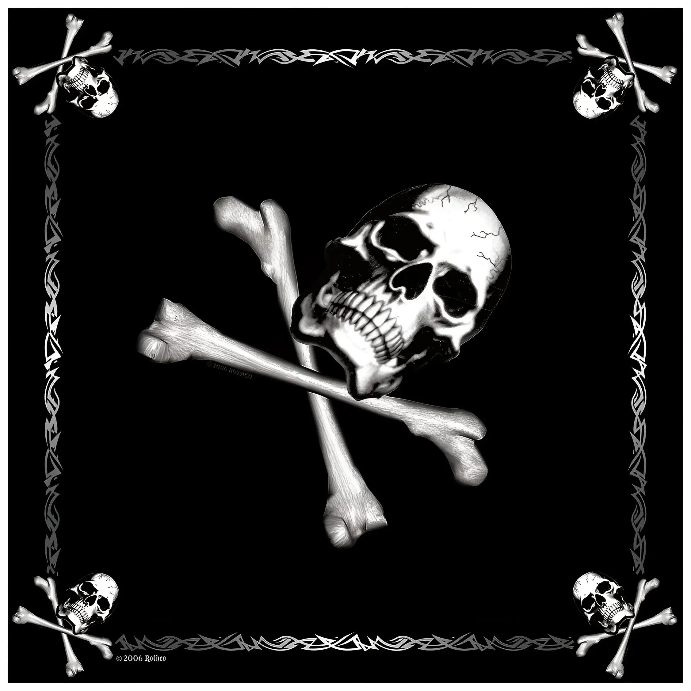 Rothco Skull Jolly Roger Bandana - Black / One Size