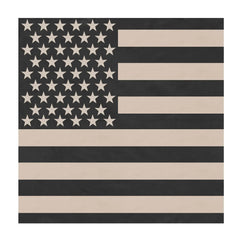 Rothco Subdued US Flag Bandana - Black / Khaki / 22 Inches