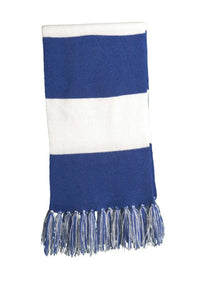Sport-Tek STA02 Spectator Scarf - True Royal White - Royal White / One Size Fits Most
