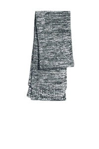 Sport-Tek STA04 Marled Scarf - Black Iron Gray White - Black Dark Gray / One Size Fits Most