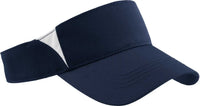 Sport-Tek STC13 Dry Zone Colorblock Visor - True Navy White - Navy White / One Size Fits Most