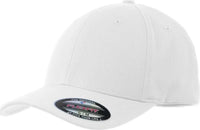 Sport-Tek STC17 Flexfit Performance Solid Cap - White - White / 6 5/8’’ - 7 1/8’’