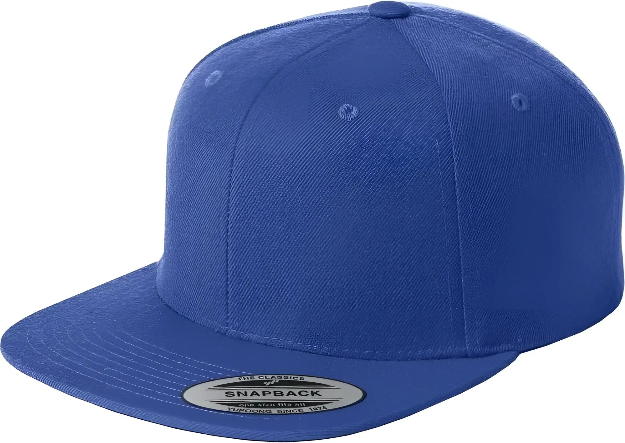 Sport-Tek STC19 Yupoong Flat Bill Snapback Cap - True Royal - Royal / One Size Fits Most