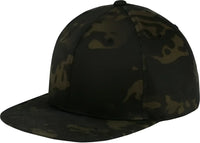 Sport-Tek STC19 Yupoong MultiCam Flat Bill Snapback Cap - Multicam Black - Multi-colored / 7 1/8’’ - 7 5/8’’