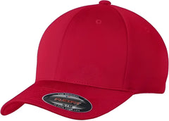 Sport-Tek STC22 Flexfit Cool & Dry Poly Block Mesh Cap - True Red - Red / 6 3/4’’ - 7 1/4’’