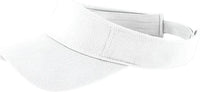 Sport-Tek STC27 PosiCharge RacerMesh Visor - White - White / One Size Fits Most