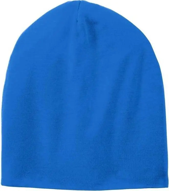 Sport-Tek STC35 PosiCharge Competitor Cotton Touch Jersey Knit Slouch Beanie - True Royal - Royal / One Size Fits Most