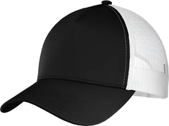 Sport-Tek STC36 PosiCharge Competitor Mesh Back Cap - Black White - Black White / 6 5/8’’ - 7 1/8’’