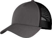 Sport-Tek STC36 PosiCharge Competitor Mesh Back Cap - Iron Gray Black - Dark Gray Black / 6 3/4’’ - 7 1/4’’