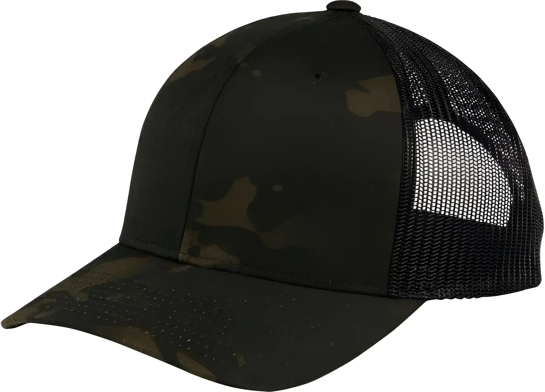 Sport-Tek STC39 Yupoong MultiCam Retro Trucker Cap - Multicam Black - Multi-colored / One Size Fits Most