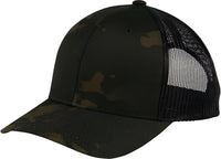 Sport-Tek STC39 Yupoong MultiCam Retro Trucker Cap - Multicam Black - Multi-colored / One Size Fits Most
