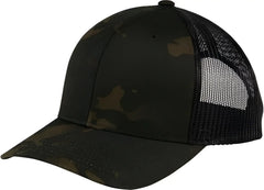 Sport-Tek STC39 Yupoong MultiCam Retro Trucker Cap - Multicam Black - Multi-colored / One Size Fits Most