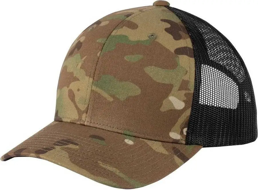 Sport-Tek STC39 Yupoong MultiCam Retro Trucker Cap - Multicam Original - Multi-colored / One Size Fits Most