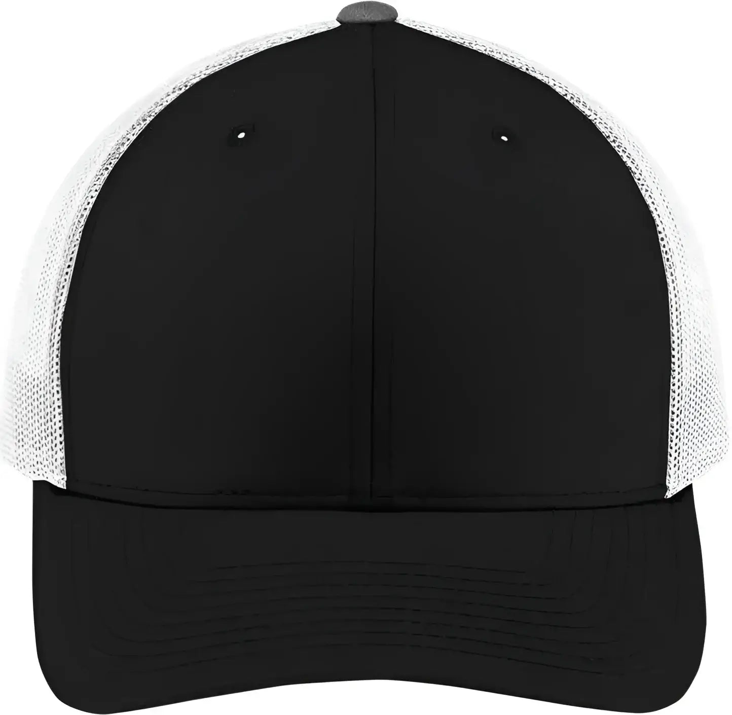 Sport-Tek STC39 Yupoong Retro Trucker Cap - Black White - Black White / OSFM