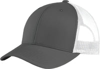 Sport-Tek STC39 Yupoong Retro Trucker Cap - Graphite White - Dark Gray White / Adult OSFM