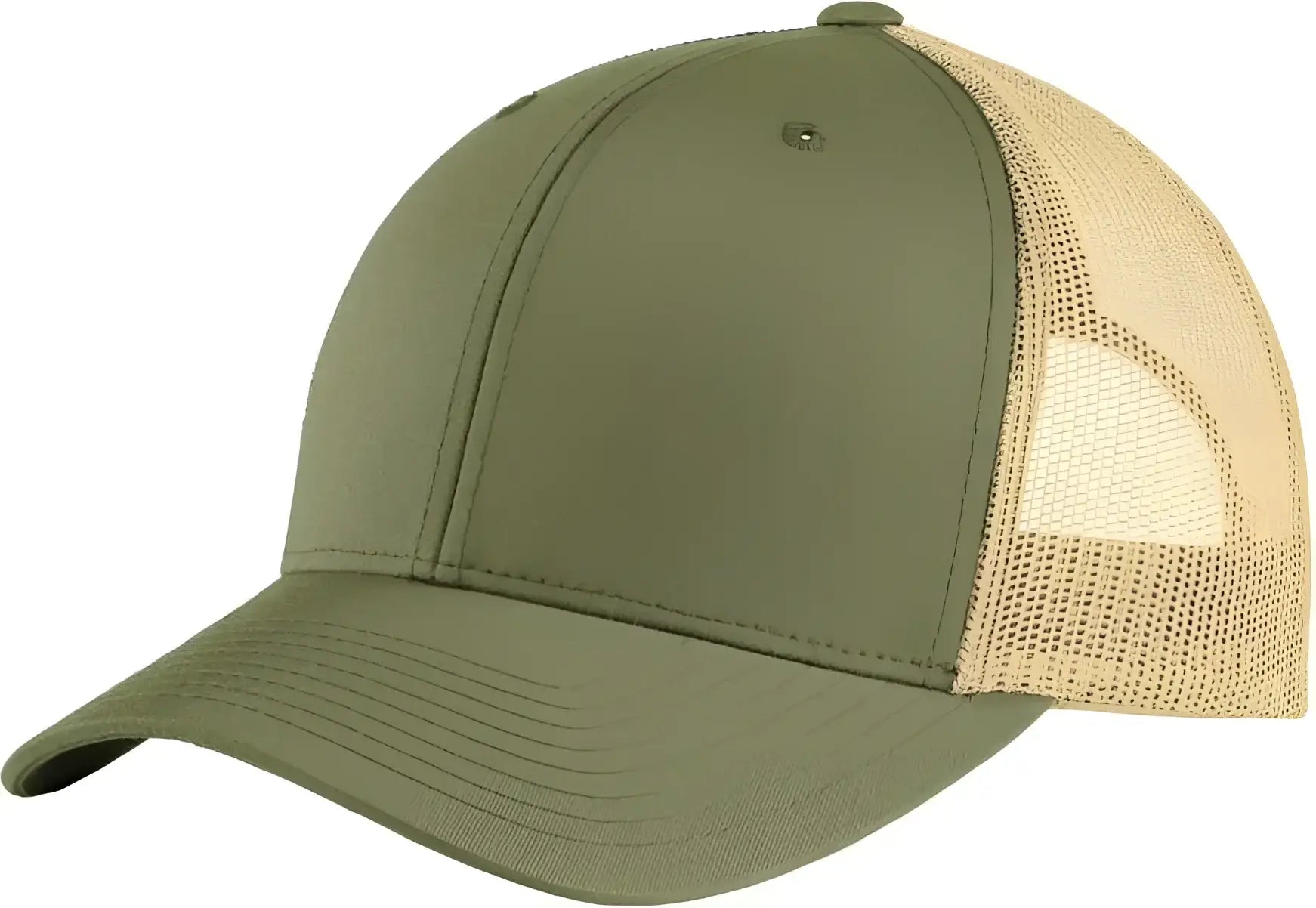 Sport-Tek STC39 Yupoong Retro Trucker Cap - Olive Khaki - Olive Khaki / One Size Fits Most