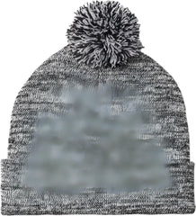 Sport-Tek STC41 Heather Pom Pom Beanie STC41Gray Heather - Gray / 6 3/4’’ - 7 1/4’’