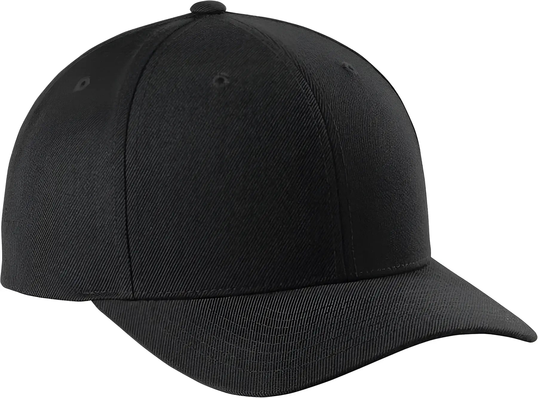 Sport-Tek STC43 Yupoong Curve Bill Snapback Cap - Black - Black / OSFA