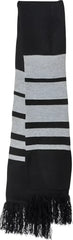 Sportsman SP07 Soccer Scarf - Black Heather Grey - Black Gray / One Size Fits Most