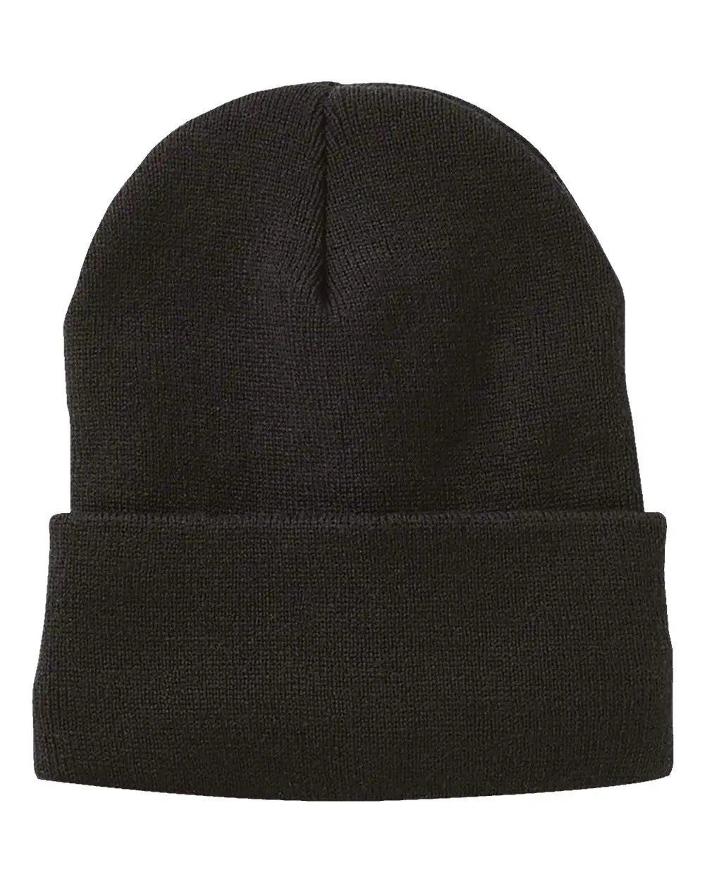 Sportsman SP12FL 12’’ Fleece Lined Cuffed Beanie - Black - Black / One Size Fits Most