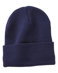 Sportsman SP12FL 12’’ Fleece Lined Cuffed Beanie - Navy - Navy / One Size Fits Most