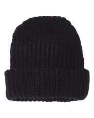 Sportsman SP90S 12’’ Chunky Cuffed Beanie - SP90 - Black - Black / One Size Fits Most