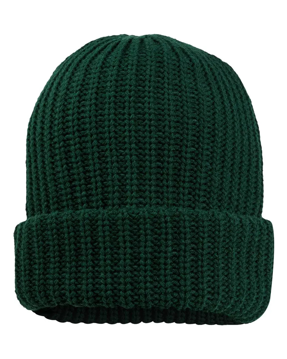 Sportsman SP90S 12’’ Chunky Cuffed Beanie - SP90 - Forest Green - Forest Green / One Size Fits Most