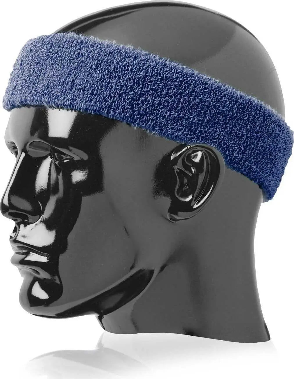 TCK Terry Headband 2’’ Wide Wide - Navy - Navy / One Size Fits Most