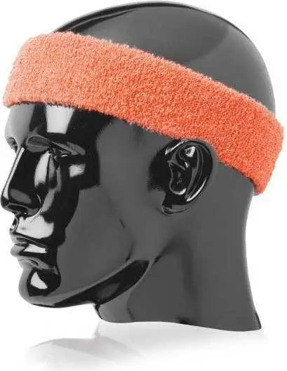 TCK Terry Headband 2’’ Wide Wide Orange Orange / One Size Fits Most