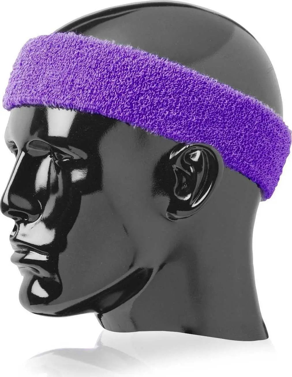 TCK Terry Headband 2’’ Wide Wide - Purple - Purple / One Size Fits Most