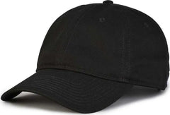 The Game GB210 Classic Relaxed Garment Washed Twill Cap - Black - Black / 6 7/8’’ - 7 5/8’’