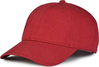 The Game GB210 Classic Relaxed Garment Washed Twill Cap - Cardinal - Cardinal / 6 7/8’’ - 7 5/8’’