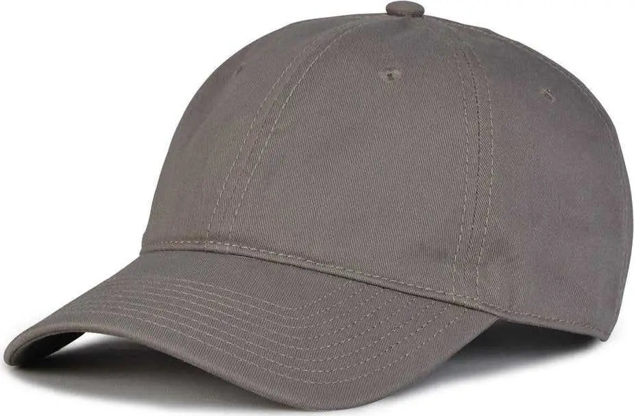 The Game GB210 Classic Relaxed Garment Washed Twill Cap - Charcoal - Dark Gray / 6 7/8’’ - 7 5/8’’