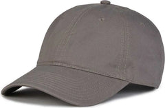 The Game GB210 Classic Relaxed Garment Washed Twill Cap - Charcoal - Dark Gray / 6 7/8’’ - 7 5/8’’