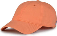 The Game GB210 Classic Relaxed Garment Washed Twill Cap - Coral - Coral / 6 7/8’’ - 7 5/8’’