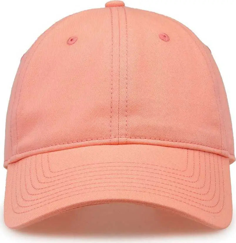 The Game GB210 Classic Relaxed Garment Washed Twill Cap - Creamsicle - Pink / 7 7/8’’ - 7 5/8’’