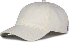 The Game GB210 Classic Relaxed Garment Washed Twill Cap - Ivory - Ivory / 6 7/8’’ - 7 5/8’’