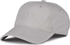 The Game GB210 Classic Relaxed Garment Washed Twill Cap - Pelican - Gray / 6 7/8’’ - 7 5/8’’