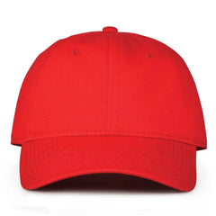 The Game GB210 Classic Relaxed Garment Washed Twill Cap - Red - Red / 6 7/8’’ - 7 5/8’’