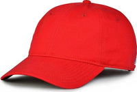 The Game GB210 Classic Relaxed Garment Washed Twill Cap - Red - Red / 6 7/8’’ - 7 5/8’’