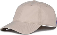 The Game GB210 Classic Relaxed Garment Washed Twill Cap - Stone - Sand / 6 7/8’’ - 7 5/8’’