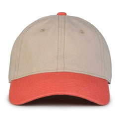 The Game GB210 Classic Relaxed Garment Washed Twill Cap - Stone Nantuck Red - Sand Red / 6 7/8’’ - 7 5/8’’