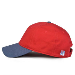 The Game GB210 Classic Relaxed Garment Washed Twill Cap - Vintage Red Vintage Blue - Red Blue / 6 7/8’’ - 7 5/8’’