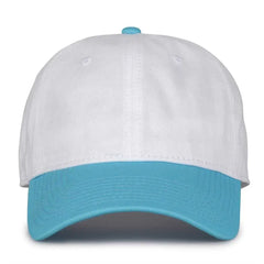 The Game GB210 Classic Relaxed Garment Washed Twill Cap - White Blutaffy - White Columbia Blue / 6 7/8’’ - 7 5/8’’