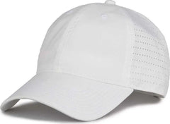 The Game GB424 Perforated GameChanger Cap - White - White / 6 7/8’’ - 7 5/8’’