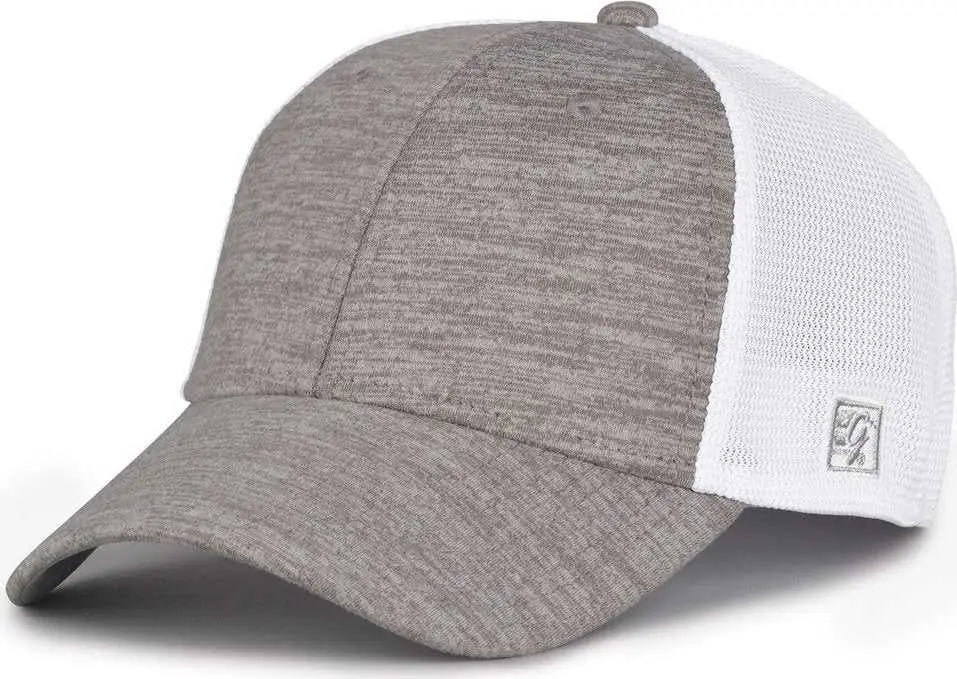 The Game GB444 Athletic Heather and Diamond Mesh Cap - Gray - Gray / 6 3/4’’ - 7 1/4’’