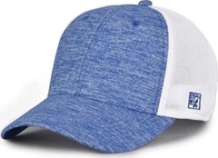 The Game GB444 Athletic Heather and Diamond Mesh Cap - Royal - Royal / 6 3/4’’ - 7 1/4’’
