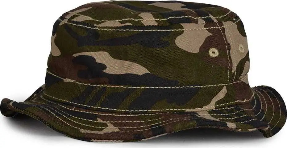The Game GB447 Youth Bucket - Camo - Brown / Youth One Size Fits Most
